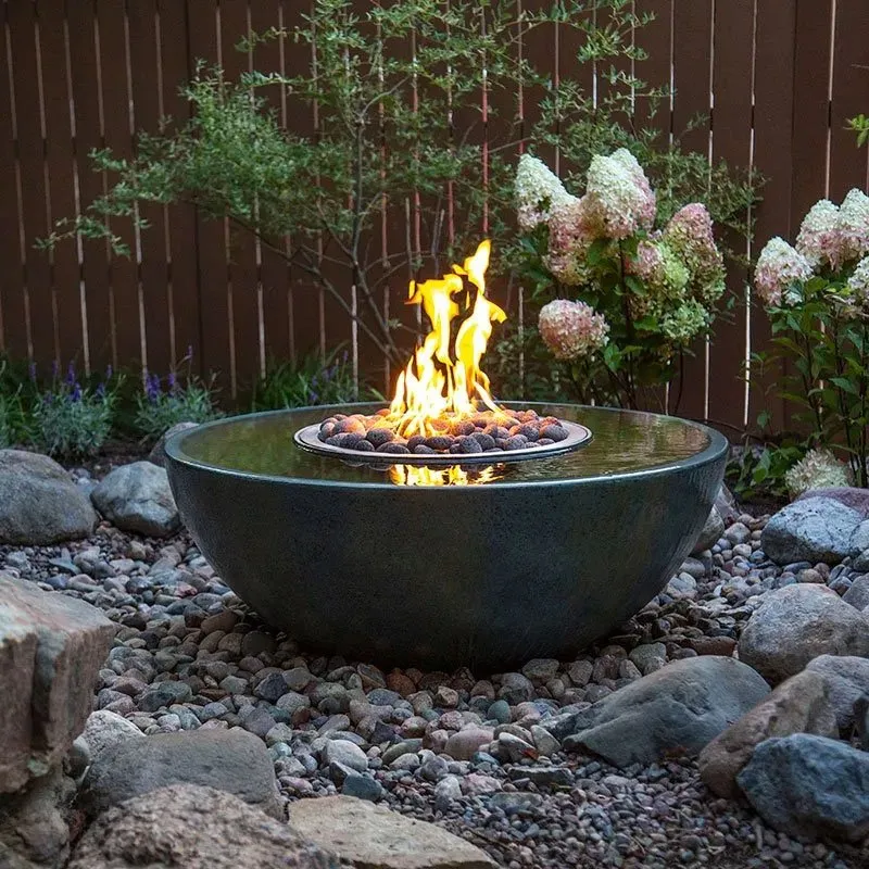 Fire and water spillway basin